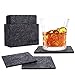 HODA Coasters for Drinks Absorbent Felt Coasters with Holder The Best Coaster Gift Set of 10 - Square