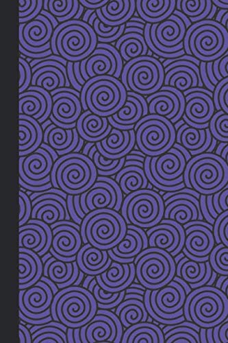 Journal: Swirls (Purple) 6x9 - GRAPH JOURNAL - Journal with graph paper pages, square grid pattern by Premise Content