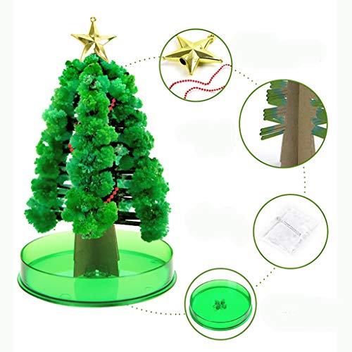 Kasien Paper Tree Flowering Toy Magic Growing Paper Christmas Tree Creative Birthday Gift Educational Novelty Games Toy Holiday Decoration
