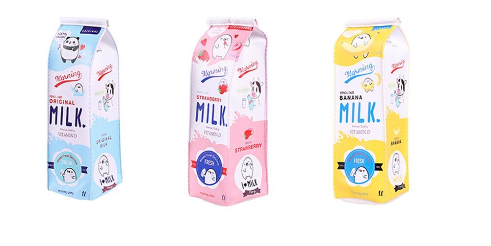 Leisial La Borsa del Latte a Forma di Matita di Forma Cute e Pratico  Ragazzi e Ragazze Possono Essere Utilizzati Blu Cartelle, astucci e set per  la scuola urban-earth.co.uk
