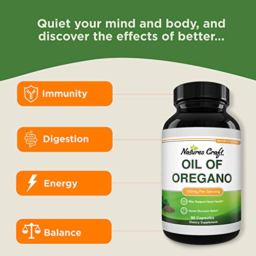 Pure Wild Oregano Oil Softgels Oil of Oregano Softgels for Immune