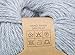 (Set of 3 - Heather Color) 100% Baby Alpaca Yarn Not Wool[328 Yards Total] Silver Light Blue #3 DK