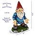 UpBlend Outdoors Funny Gnomes Statue - Norm The Gnome Miniature for Indoor/Outdoor Decoration, 9.75 inches Tall, he has Some Serious Questions (Home Décor)