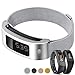 Garmin Vivofit Bands - C2DJOY Replacement Metal Steel Case With Milanese Women&Boys Accessories Band for Garmin Vivofit &Vivofit 2, Silver Small(4.8-6.8