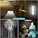 Closet Lights 6 LEDs Mini Size Motion Sensor Night Light Wall Cabinets Lighting Closet Drawer Stairs Step with Security Light Bed Lights, Battery Powered(2-Pack)