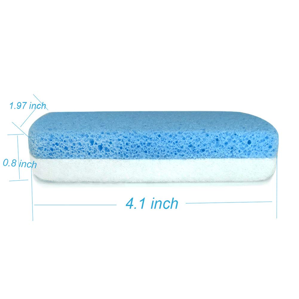 Glass Pumice Stone for Feet, Callus Remover and Foot scrubber & Pedicure Exfoliator Tool Pack of 2: Beauty