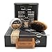 Beard Grooming and Trimming Kit for Men Care, Unscented Beard Oil, Mustache and Beard Balm Butter Wax, Beard Brush, Beard Comb, Barber Scissors for Styling, Shaping and Growth Set Box