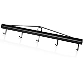HoLarXuQ Chain Link Fabric Fence Stretcher,5-Thicken Hook Bar,31.5 Inch Woven Wire Stretcher,Fence Stretcher Tool,Steel,Black