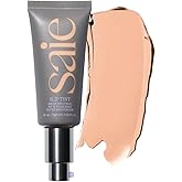 Saie Slip Tint Tinted Moisturizer with SPF 35 - Light Coverage, Glowy Skin Tint & Mineral Sunscreen for Face with Hydrating Hyaluronic Acid - Summer Makeup Essential - Shade Three + Half (1.35 oz)