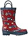 Hatley Boy's Printed Rain Boots, Farm Tractors, 8 US Child