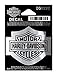 Harley-Davidson Bar & Shield Logo Chrome Decal, SM 2.25 x 1.75 inches D3022C