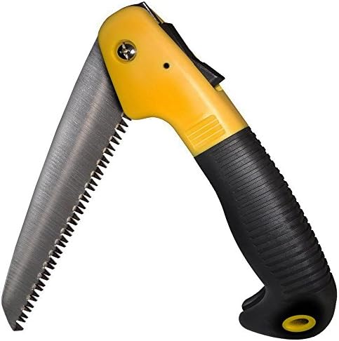 Folding Hand Saw, 7" Blade Folding Saw Foldable Compact Hand Held Design Jab Saw Perfect for Tree Pruning, Trimming, Sawing, Camping, Hiking, Hunting &amp; Cutting Wood, Drywall, Bone, Toolbox, Daily Use