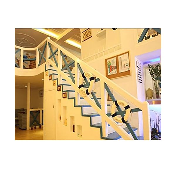 MagiDeal-Welcome-Blue-Nautical-Wall-Decor-Ship-Boat-Ring-Life-Buoy-Preserver-14cm