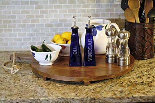 Cobalt Blue Oil and Vinegar Set - Laser Engraved - Oil Vinegar Dispenser - Gifts for Mom - Kitchen Decor - Kitchen Gifts - Olive Oil Cruet - Thumbnail 2