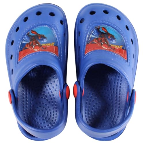 Sabots et chaussures de bain pour enfant garçon – Paw Patrol & Spiderman – Sandales d'été et pantoufles pour garçon Taille 22-32, Sabots Sp, 22/23 EU