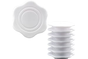 AKUATUZ Plant Spacer Cover Compatible with Aerogarden Spacer Lid Cap for Indoor Hydroponic System Platform Spacers Kit (White 10 Pack)