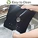 10-Pack Gas Stove Burner Covers, Non-stick Stovetop Burner Liners Gas Range Protectors for Kitchen- Size 10.6” x 10.6”-Double Thickness 0.2mm, Cuttable, Dishwasher Safe, Easy to Clean