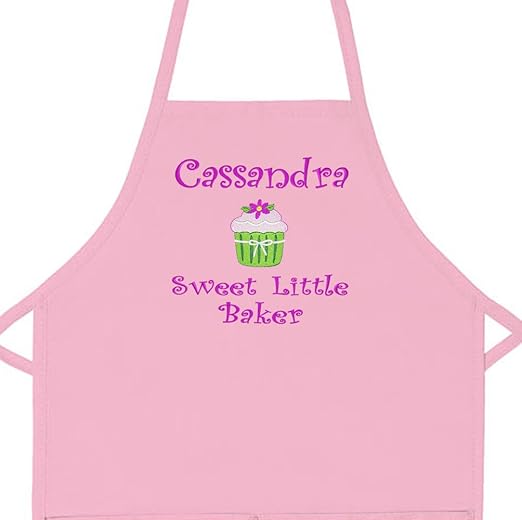 personalized girls apron