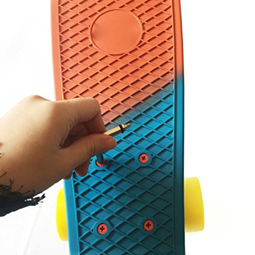 jiayit Virtually Any Skateboard T Shape Tool Adjusting Tool Longboard Multifunctional Wrench Nuts (Ret) - Thumbnail 6