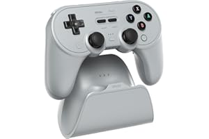 8BitDo Pro 3 Bluetooth Controller with Swappable ABXY Buttons, TMR Joysticks, Hall Effect Triggers, Pro Back Buttons, Chargin