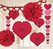 Amscan Valentine's Day Paper Kit Party-Decorations, One Size, Red