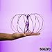 Flow Ring Kinetic 3D Spring Toy Sculpture Ring Game Toy For Kids Boys And Girl, Rave Accessories, Festival Accessories (Purple)