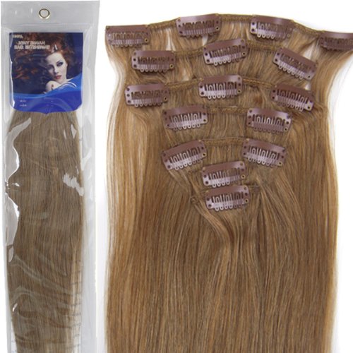 20  7pcs fashional clips in remy human hair extensions 24 colors …