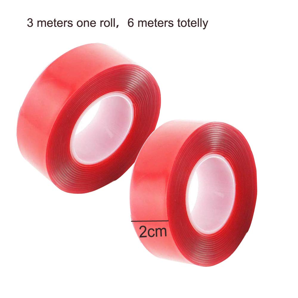 Strong Acrylic Tape Wall Mounting Tape Pantinue Clear Double Sided Tape High Adhesive Removable Tape Clear Heavy Duty Double Sided Tape For Lcd Screen Repair Touch Screen Repair Mounting Tape Tape El Alm Se