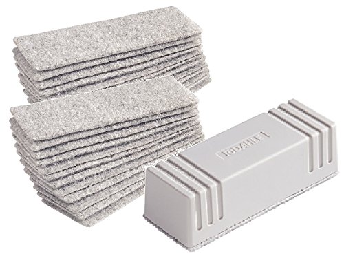 Dahle 95099) (Magnetic) Grey, Wischer + 2x Ersatzfilze, 1