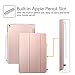 Fintie iPad Pro 9.7 Case with Built-in Apple Pencil Holder - Slim Shell Standing Cover with Translucent Frosted Back Protector Auto Wake/Sleep for Apple iPad Pro 9.7 Inch 2016 Version, Rose Gold