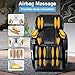 Shiatsu Massage Chairs Full Body and Recliner Zero Gravity Massage Chair Electric Affordable with Armrest Linkage System Built-in Heat Therapy Foot Roller Air Massage System Stretch Vibrating,Beige