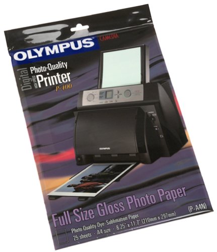 Olympus A4 Standard Gloss Photo Paper for P-400 (25-Sheets)