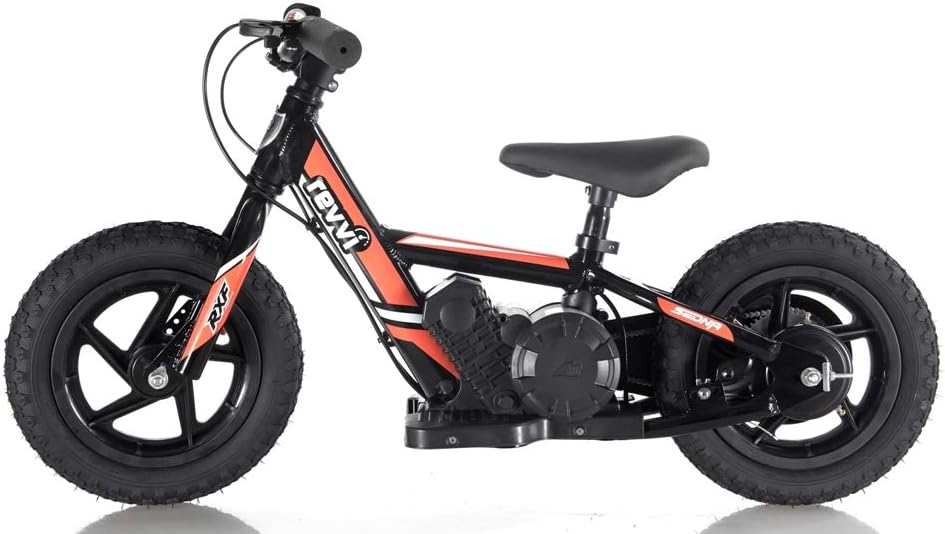 Revvi Twelve electric kids balance bike motorbike motorcycle 24v 100w battery powered - Orange