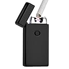 Electric Lighters Rechargeable Dual Arc,Lonni Black USB Windproof Flameless Electronic Cigarette Lighter for Cigarettes Smoking Camping BBQ Candle