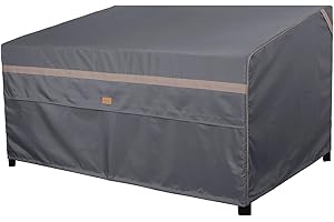 Garden Balsam Heavy Duty Waterproof Patio Furniture Covers,Fade Resistant Patio Loveseat Cover 2-Seater Outdoor Furniture Sofa Covers 60" W X 34" D X 30" H Dark Grey