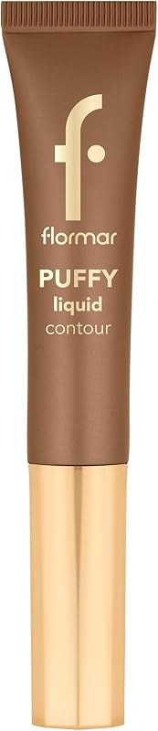 Puffy Liquid Contour 003 Deep – Aufbaubare flüssige Kontur mit Schwamm-Applikator, natürliches strahlendes Finish