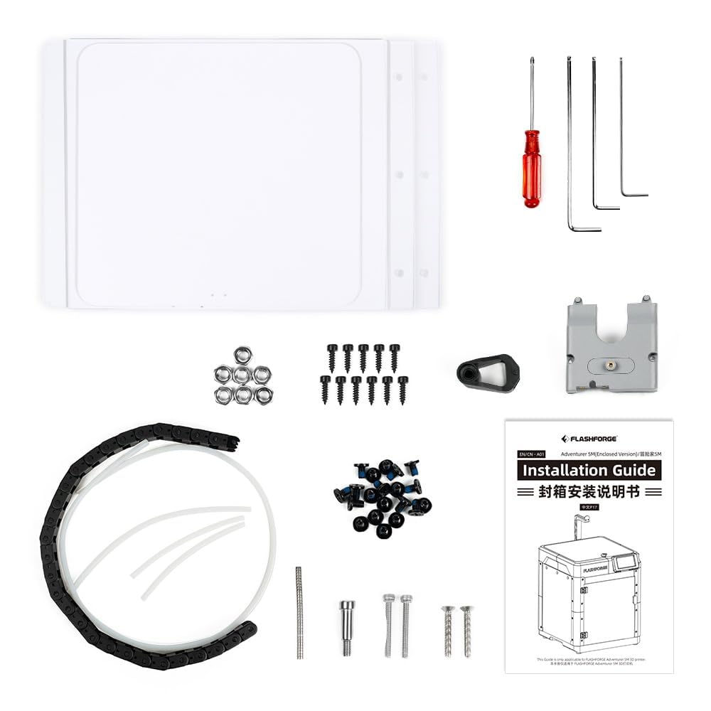 Photo 1 of FLASHFORGE Adventurer 5M 3D Printer Enclosure Kit, Noise Reduction and Odor-Free, DIY The Enclosure Unlock More Filaments Require High Temperature Like ABS, ASA