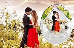 BXT Personalized Crystal Glass Photo Frame DIY