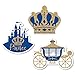 Big Dot of Happiness Royal Prince Charming - DIY Shaped Baby Shower or Birthday Party Cut-Outs - 24 Count