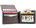 Big Skinny L-Fold Passcase Slim Wallet, Holds Up to 30 Cards, Brown