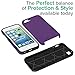 CellEver Heavy-Duty Case for iPhone 5/5s/SE (1st Gen 2016 Edition) - Dual Layer, Military Grade Protection, Elevated Screen & Camera Protection, Slim, Shockproof Non-Slip Phone Cover (Purple)