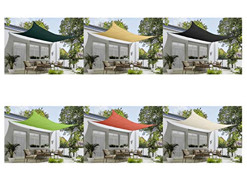 bonsport Marken Sonnensegel Sonnenschutz Rechteck rechteckig viereckick 2,5x4 m Creme – Bild 5