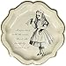 Talking Tables Truly Alice 9 Alice in Wonderland Mad Hatter Party Paper Plates with Gold Trim for a Tea Party or Birthday, Cream/Gold (24 Pack)