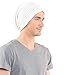 Z&S Mens Slouchy Long Beanie Knit Cap for Summer Winter Oversize (Ivory)