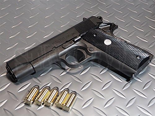 Amazon マルシン モデルガン コルト コンバットコマンダー ダミーカートリッジ仕様 ブラックヘビーウエイト ブラックグリップver モデルガン 通販