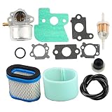 Harbot AM134697 Carburetor with Air Fuel Filter Line for John Deere JS63 JS63C JS63E JA60 JA62 JA65 JS40 JS45 JS60 JS61 SP6211 SP6213 21-inch Walk Behind Mower