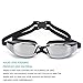 MOTINE Swimming Goggles with FREE Protective Case, Nose Clip, Ear Plugs - Pro Performance Leakproof Anti Fog Mirror Coated Lenses Swim Glasses with 100% UV Protection for Men, Women, Youth (Black)