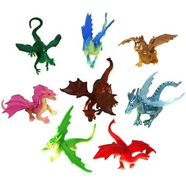mini plastic dragons