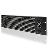 AC Infinity CLOUDPLATE T9, Rack Mount Fan Panel 3U, Exhaust Airflow, for cooling AV, Home Theater, Network 19" Racks