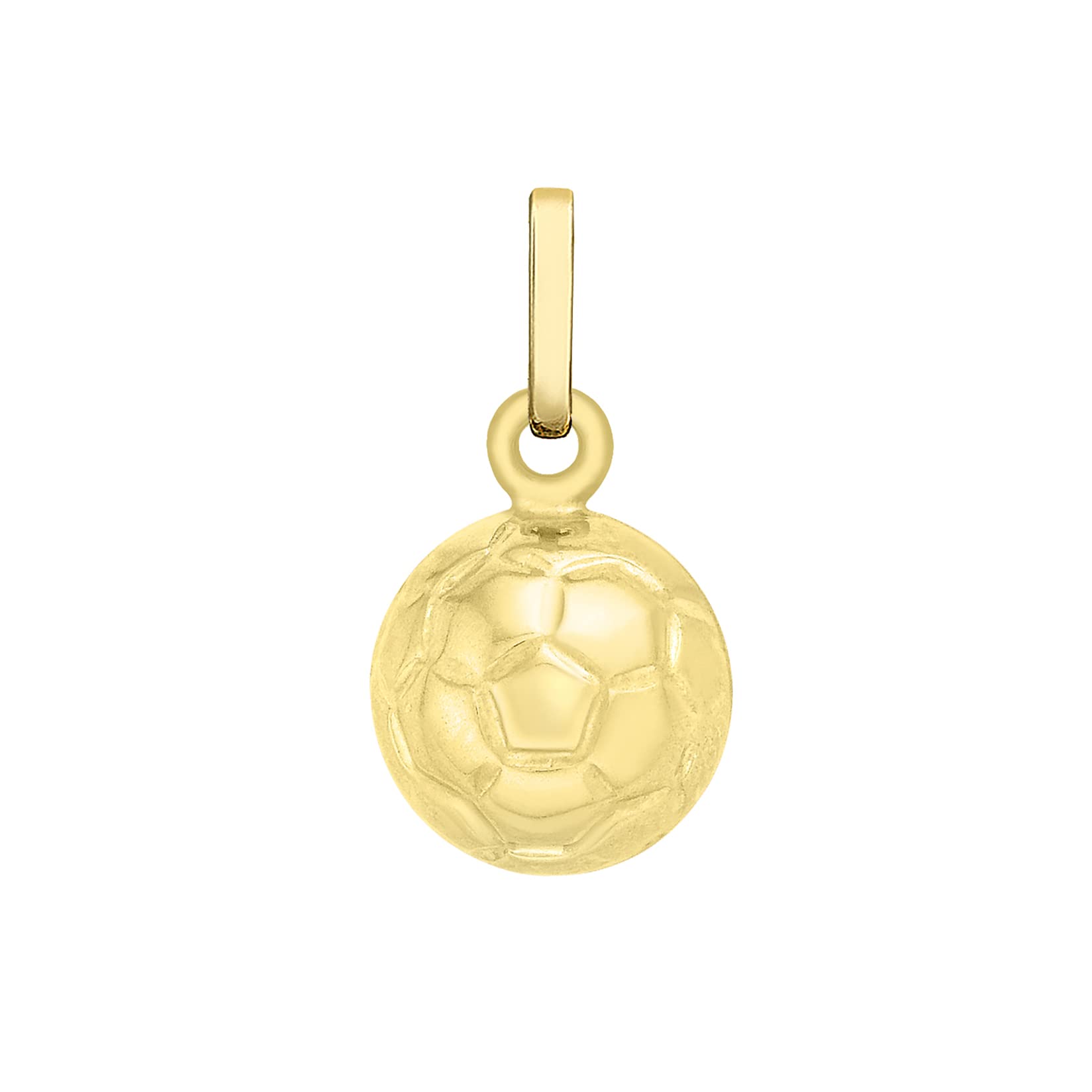 CARISSIMA Women's 9ct Yellow Gold Football Charm Pendant